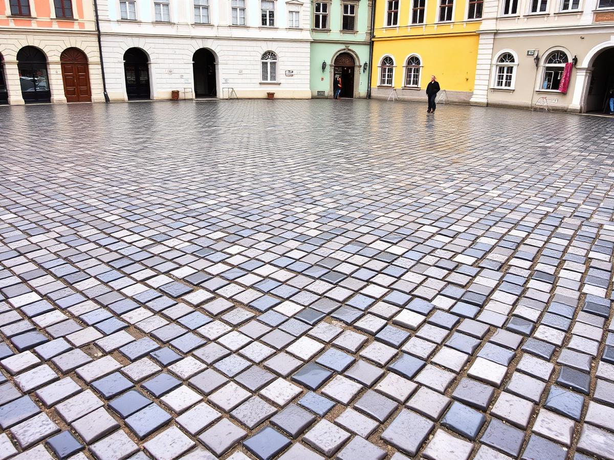 Historická dlažba náměstí
